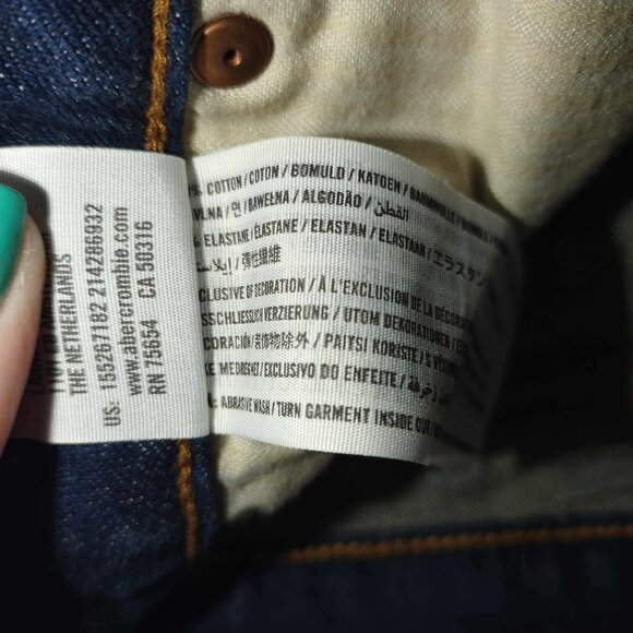 Abercrombie & Fitch Simone High Rise‎ Ankle Flare blue jeans womens 27/4 capsule - Picture 7 of 9